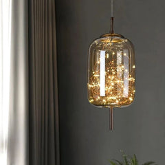 Moderna glas LED pendellampor