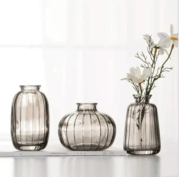 Amber elegance glasvasset - en trio med färgmagi