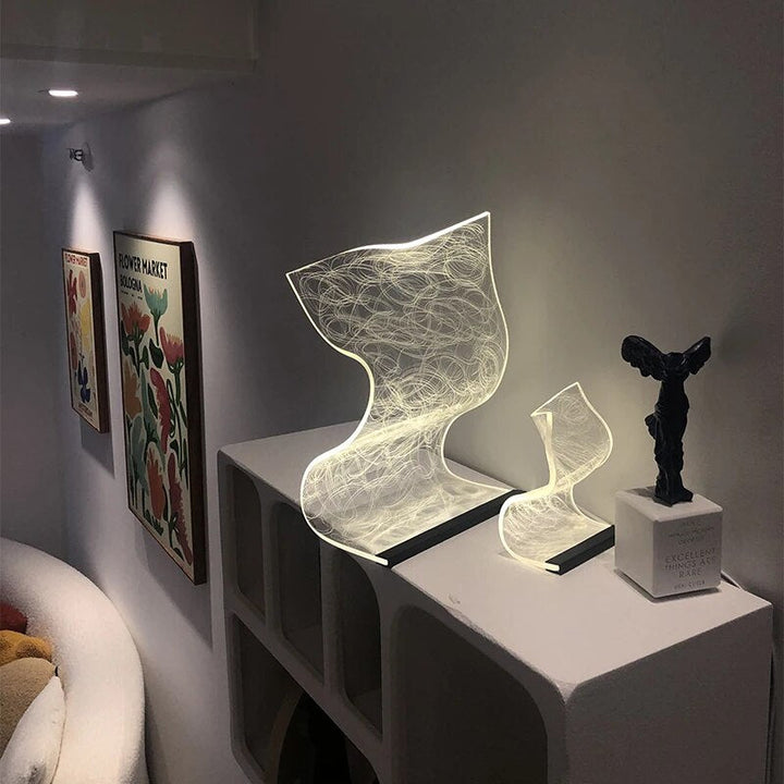 AcrylicGlo - Led-bordslampa i akryl