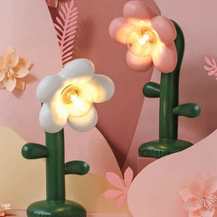 FloralAura - Bordslampa med blomma