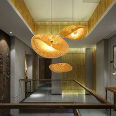 BambooGlow - Vintage bambu LED-pendellampa