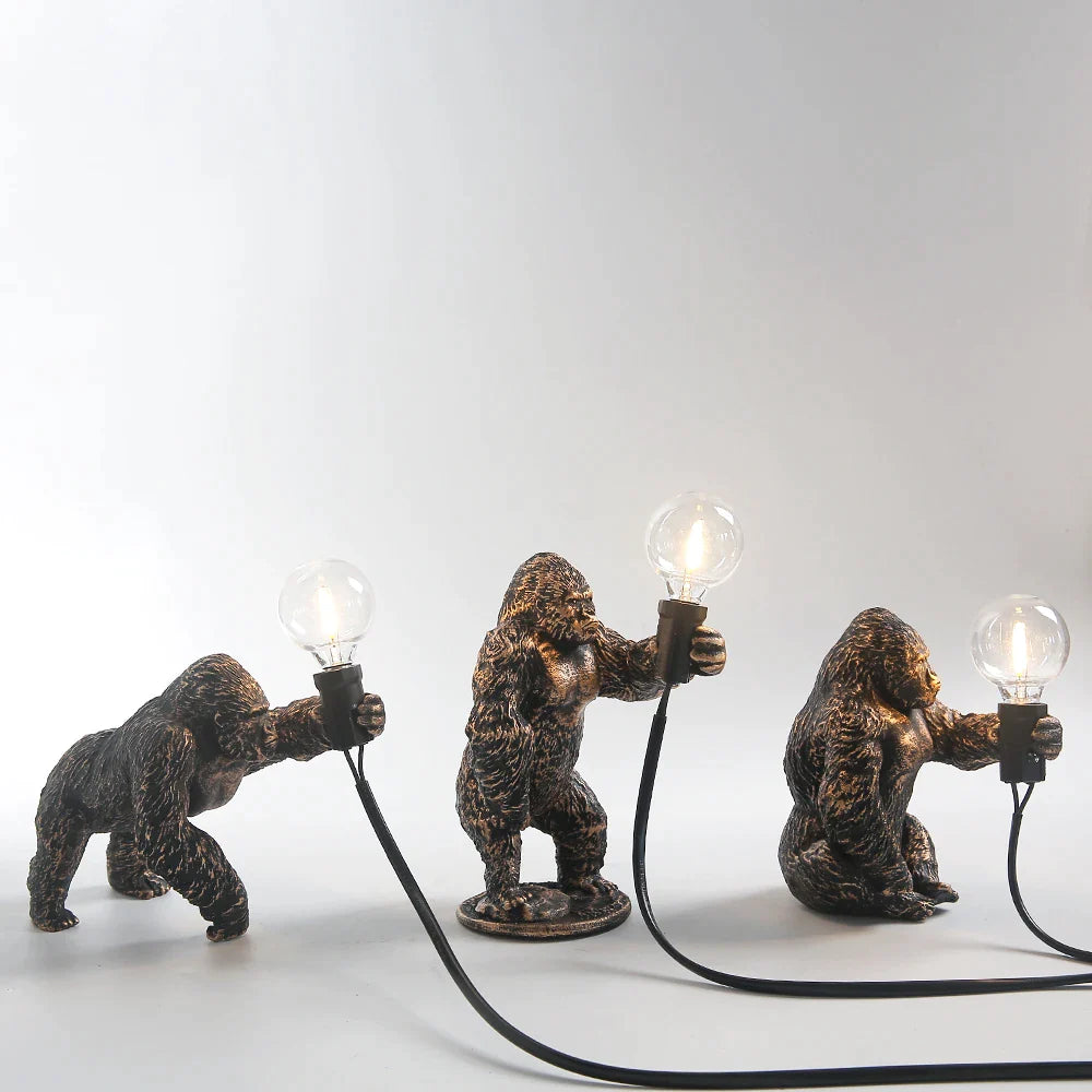 GorillaLight- Bordslampa med gorilladjur