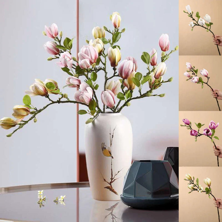 BloomingBeauty - Konstgjorda Magnolia Grenar