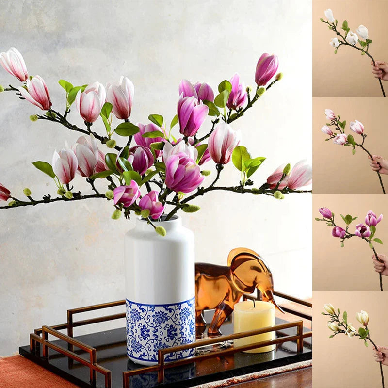 BloomingBeauty - Konstgjorda Magnolia Grenar