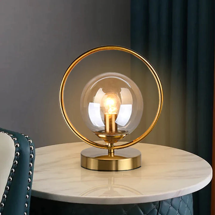 GlassGlobe - Bordslampa med klot i glas