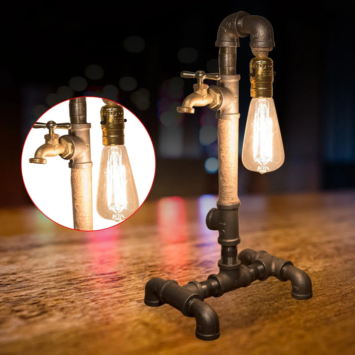 IndustrialChrono - Steampunk bordslampa