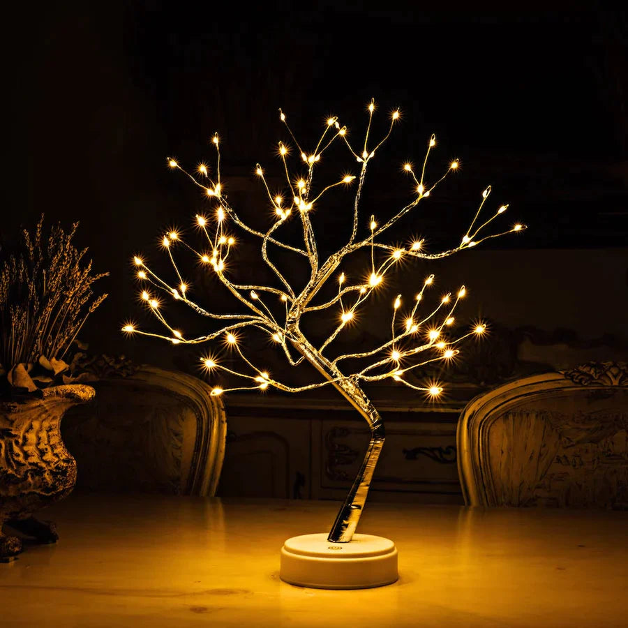 StellarGlimmer - Ljuslykta Bonsai träd Bordslampa