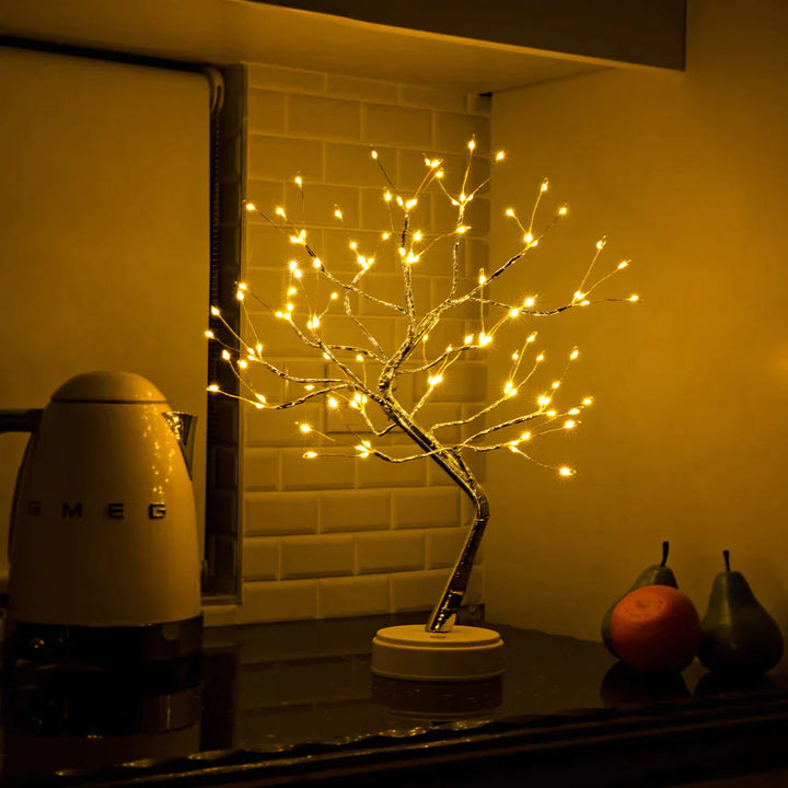 StellarGlimmer - Ljuslykta Bonsai träd Bordslampa