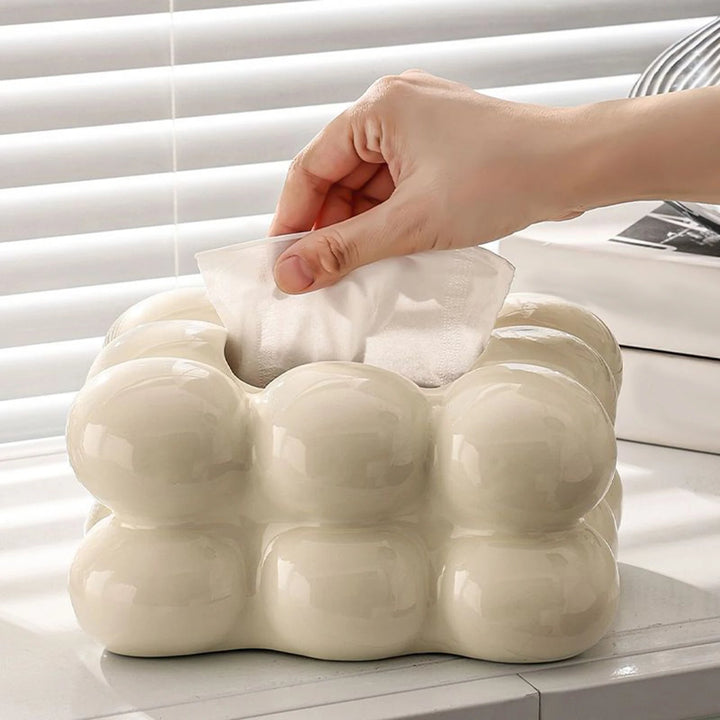 Dekorativ Keramik Marshmallow-Form Tissue-Box