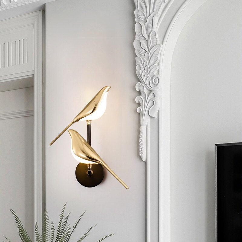 LumiBird - Nordisk LED-fågelvägglampa